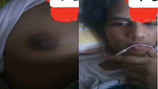 Desi Girl Shows Boobs On VC | Indian MMS