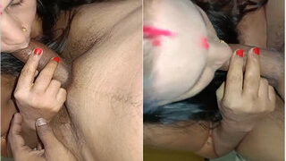 Desi BBW Salu Bahbhi Blowjob And Ridding Dick | Indian MMS