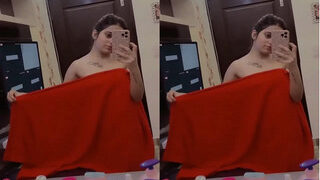 Desi Girl Record Selfie | Indian MMS