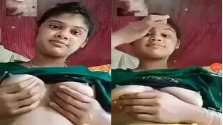 Desi Girl Shows Boobs For Lover | Indian MMS