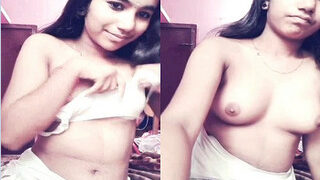 Cute Mallu Girl Shows Boobs | Indian MMS