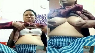 Desi Bhabhi Shows Boobs And Pussy On VC Part 1 | Indian MMS