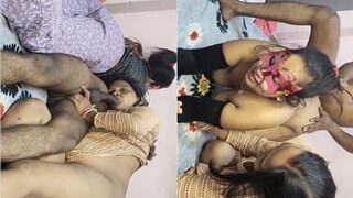 Desi Three Some BVlowjob And Fucking | Indian MMS