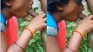 Desi Wife Blowjob And Fucking With Lover OutDoor Part 1 | Indian MMS