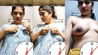 Sexy Desi Bhabhi Shows For Lover On VC | Indian MMS