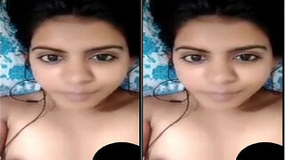 Cute Desi Girl Shows Boobs And Pussy On VC | Indian MMS