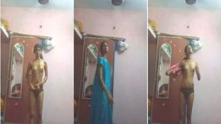 Desi Slim Girl Shows Nude Body | Indian MMS